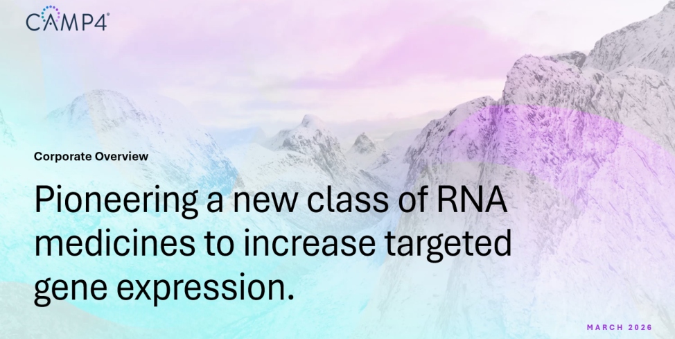 Pioneering a new class of RNA medicines 